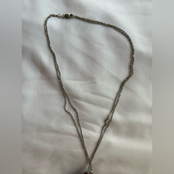 Sajen Druzy and semi precious stone necklace in SS with double chain necklace. - Picture 7 of 13